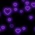 Fly Up Neon Light Heart Heart Background Video Loop Animated Background Wallpaper Heart Loop