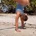 Bendy Handstand At The Beach Stretching Flexibility Yogagirl