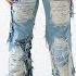 DIY Custom WhoDecidesWar FULLY DISTRESSED Denim Jeans JULIUS