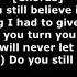 Eminem Believe Lyrics