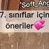 7 Sınıflar Için öneriler