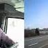 Dash Cam Footage Truck Driver Gets Sideswiped On The Highway