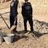 Operator Reza S Support From Suzan Spreading Soil On The Roof Of The House