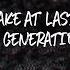 Awake At Last Dead Generation Lyrics Video