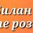 Караоке Дима Билан Про белые розы текст песни