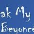 Beyonce Break My Soul Clean Audio