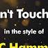 MC Hammer U Can T Touch This Karaoke Version From Zoom Karaoke