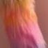 Cosplay Pastel Rainbow Yarn Tail Shorts