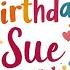 Happy Birthday Sue Lyrics Chords