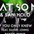 What So Not San Holo If You Only Knew Feat Daniel Johns Daktyl Remix