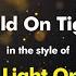 Electric Light Orchestra Hold On Tight Karaoke Version From Zoom Karaoke