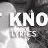 AVAION I Don T Know Why SOMMA Remix Lyrics