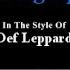 Photograph Karaoke Def Leppard