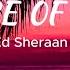 SHAPE OF YOU Ed Sheeran Slowed Reverbed