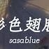 Sasablue 彩色翅膀 2022 天空真的好大 藍色夢想我的家 小小丫頭煩惱不怕 彩色翅膀帶我出發 動態歌詞