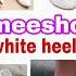 White Beautiful Heels From Meesho Shorts Youtubeshorts Shortvideo Viralvideo Meesho Trending Music