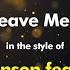 Mark Ronson Feat Yebba Don T Leave Me Lonely Karaoke Version From Zoom Karaoke