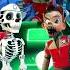 Paw Patrol Transformation Skeleton Ryder Coffin Dance Tiles Hop Edm Rush Shorts Pawpatrol