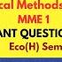 Limit Continuity VVI Question Introductory MME 1 2024 PYQs Q2A BA H Economics MME Sem 1