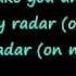 Britney Spears Radar LYRICS