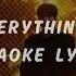 ATEEZ Everything JONGHO KARAOKE LYRICS