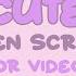 CUTE GREEN SCREENS FOR VIDEOS VLOG Loading Screen Cats Cute Emotion Heart Pride