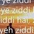 Dil Yeh Ziddi Hai LYRICS Vishal Dadlani Priyanka Chopra Mary Kom