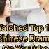 Watched Top 10 Chinese Dramas On YouTube Chinese Dramas Shorts Short Cdrama Chinesedrama