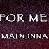 Madonna Don T Cry For Me Argentina Lyrics