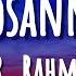 A R Rahman Hosanna Lyrics