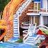 Full Video Build Creative Dragons Water Slide Park To Swimming Pool With Villa Design In Forest