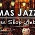 Nightly Snow On Street At Coffee Shop Ambience With Christmas Jazz Music Christmas Jazz Instrumental