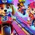 Paw Patrol Ultimate Rescue CHASE And MARSHALL Thrilling Motorcycle Race Rainbow 3