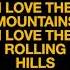 I Love The Mountains Lyrics