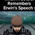 When A Soldier Remembers Erwin S Speech Shorts Anime Attackontitan