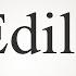 How To Say Edile