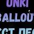 UNKI BALLOUT текст песни