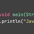 Java Basics Crash Course