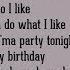 Anne Marie Birthday Lyrics