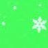 Snowflake Falling Green Screen Video