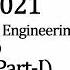 GATE 2021 XE F Polymer Science And Engineering Solution Part 1