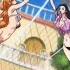 One Piece Epic Fan Service Nami And Robin Playing Volleyball