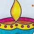 Diwali Diya Drawing How To Draw Diya Easy Step By Step Diwali Special Drawing Easy Steps