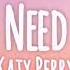 Katy Perry All You Need Is Love Lyrics