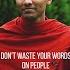 Be Silent Dont Waste Your Words Buddhism In English Shorts