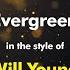 Will Young Evergreen Karaoke Version From Zoom Karaoke