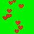 Hearts Green Screen Social Media Livestream Reactions Animated Hearts On Green Screen In 60 Fps