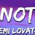 Demi Lovato Sorry Not Sorry Lyrics