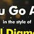 Neil Diamond If You Go Away Karaoke Version From Zoom Karaoke