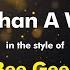 The Bee Gees More Than A Woman Karaoke Version From Zoom Karaoke